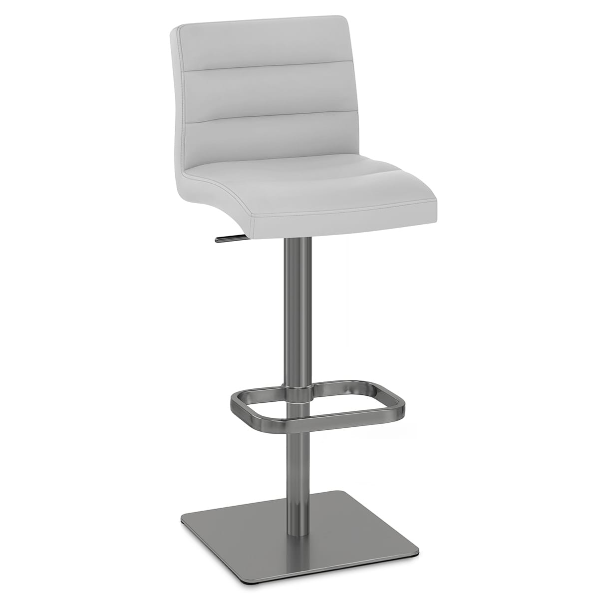 Sgabello Vera Pelle Graffite - Lush Grigio