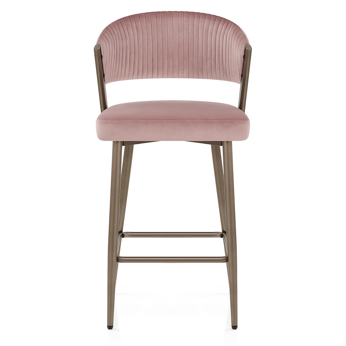 Sgabello da Bar Velluto - Lusso Rosa