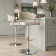 Sgabello Vera Pelle - Lusso Crema