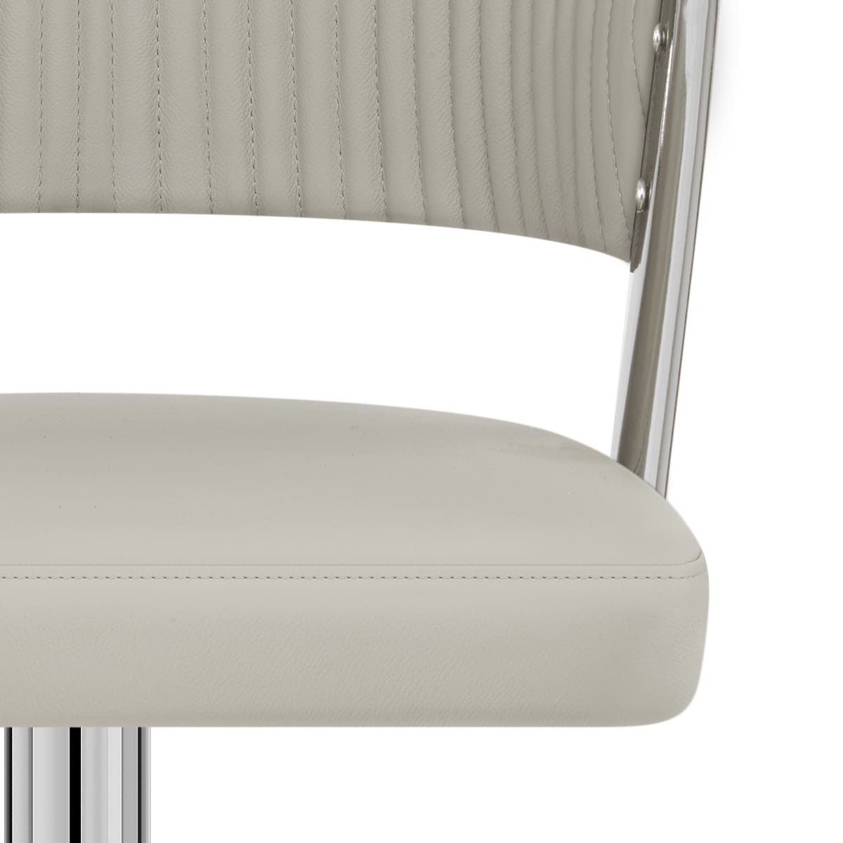 Sgabello Vera Pelle - Lusso Grigio