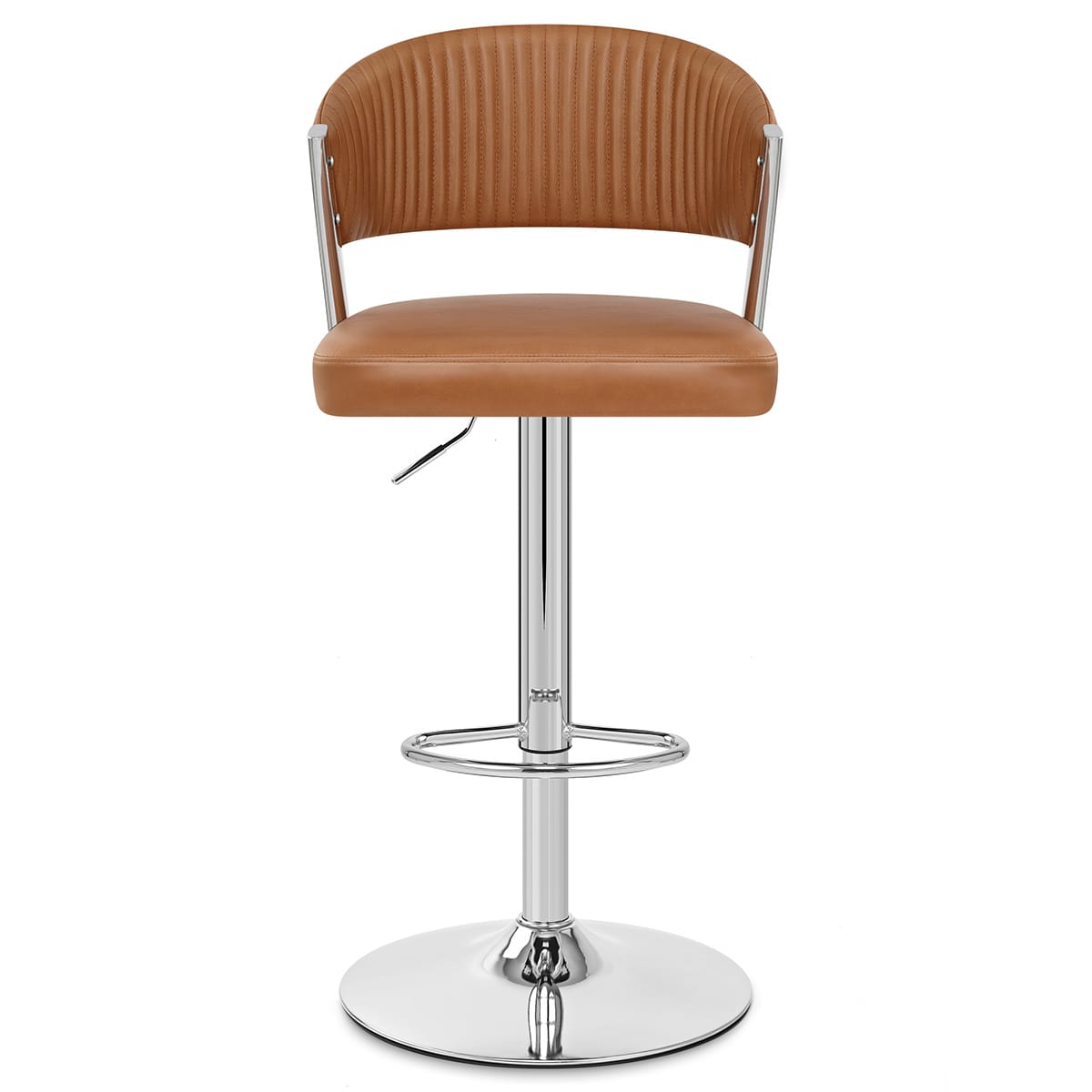 Sgabello Vera Pelle - Lusso Marrone
