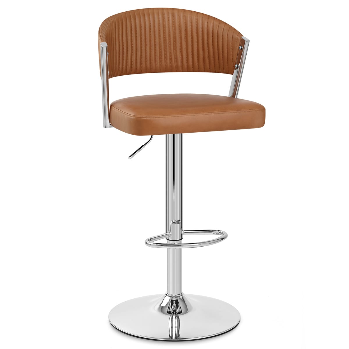 Sgabello Vera Pelle - Lusso Marrone