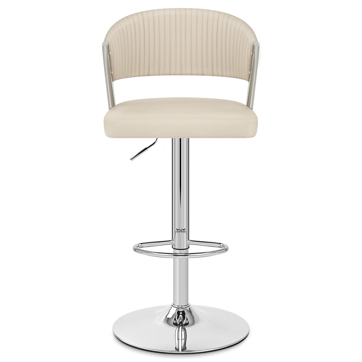 Sgabello Vera Pelle - Lusso Crema
