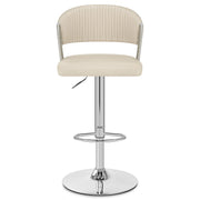 Sgabello Vera Pelle - Lusso Crema