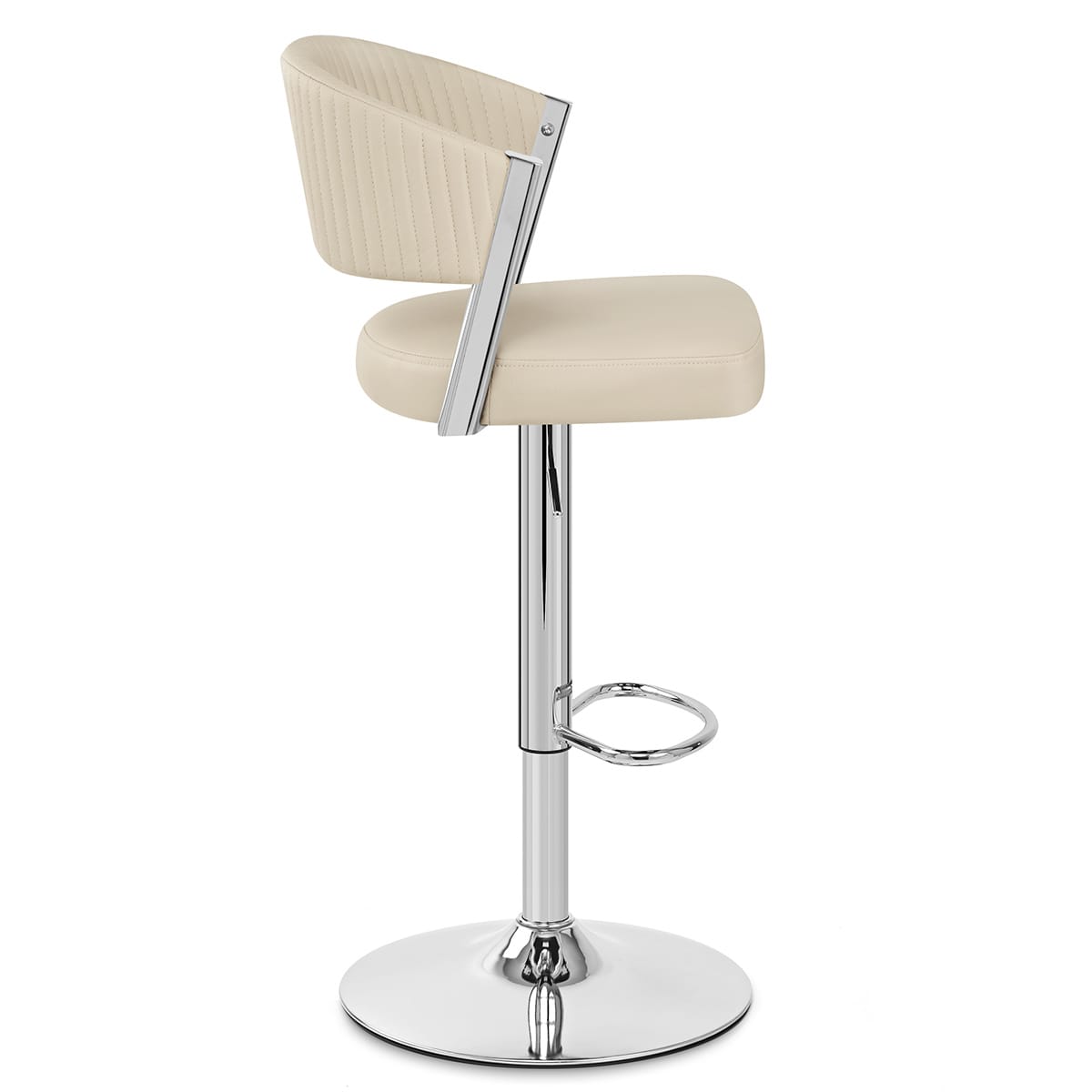 Sgabello Vera Pelle - Lusso Crema