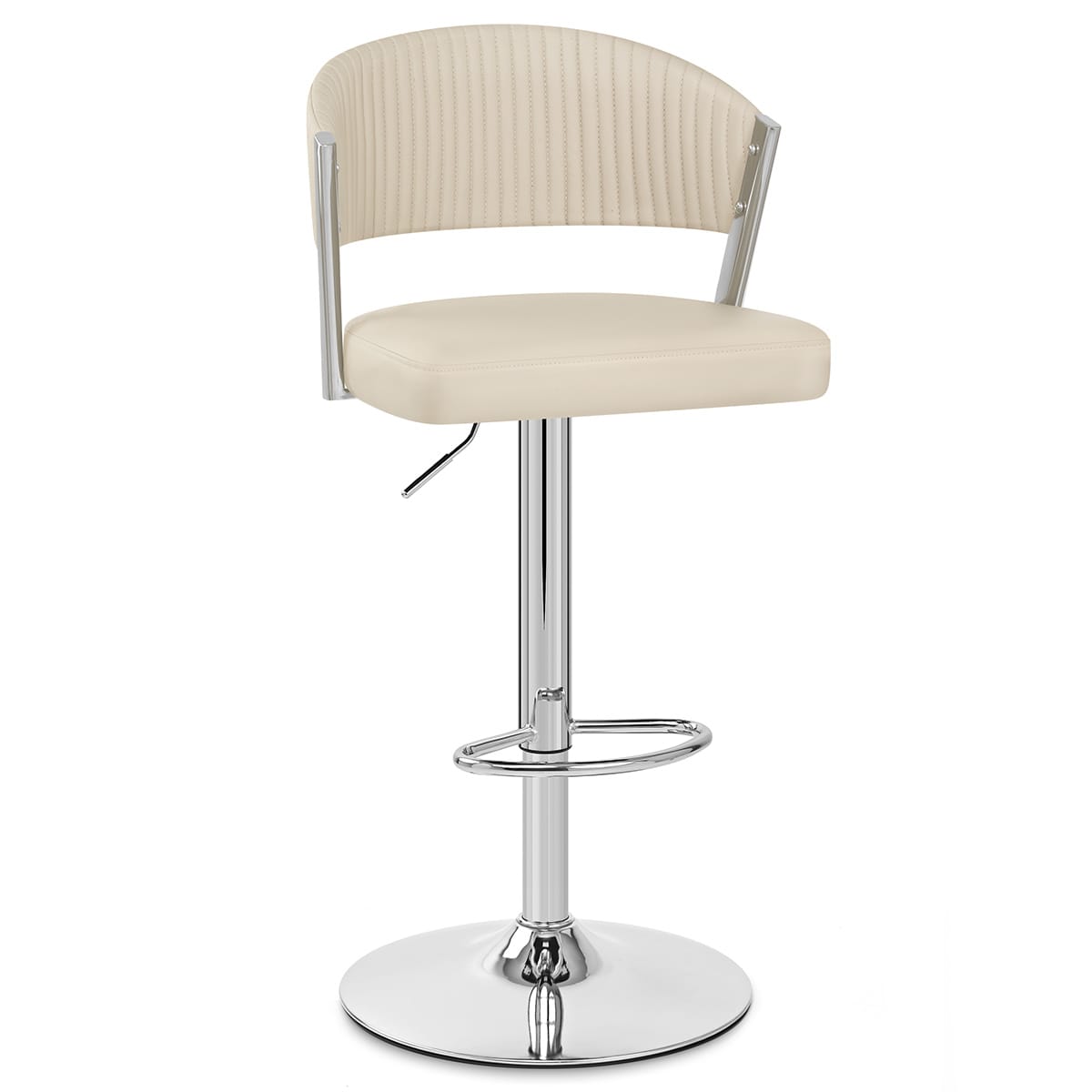 Sgabello Vera Pelle - Lusso Crema