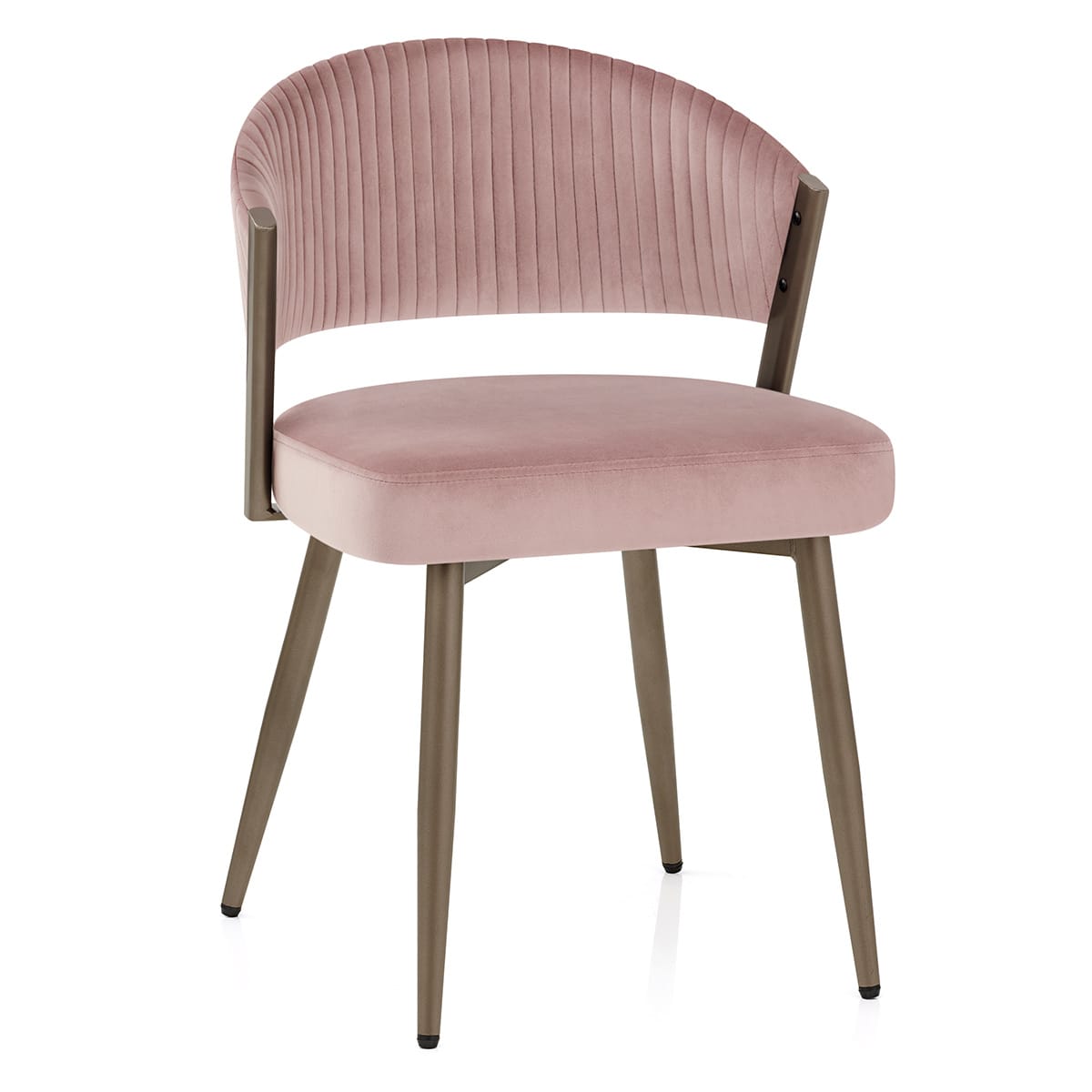 Sedia da Pranzo Velluto - Lusso Rosa