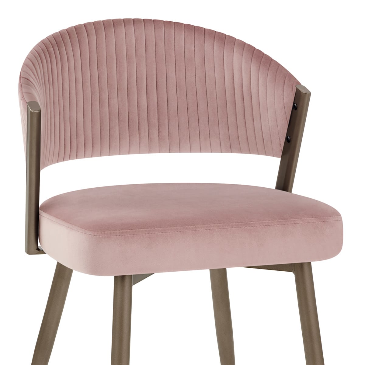 Sedia da Pranzo Velluto - Lusso Rosa