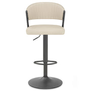Sgabello Ecopelle Graphite - Lusso Crema