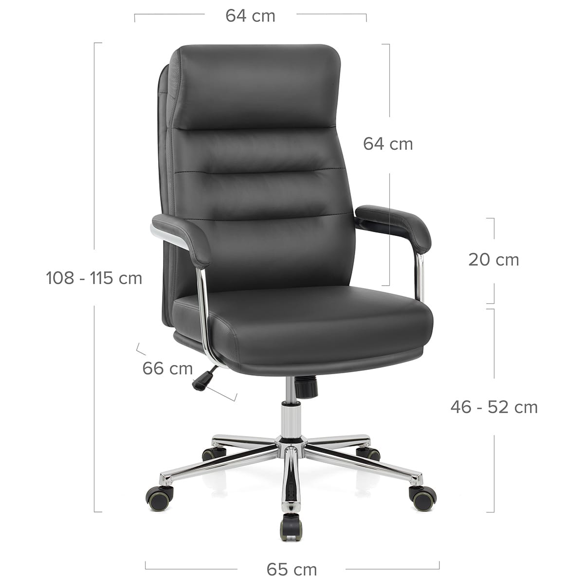 Sedia da Ufficio - Lyon Grigio