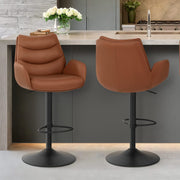 Sgabello Vera Pelle - Madrid Marrone