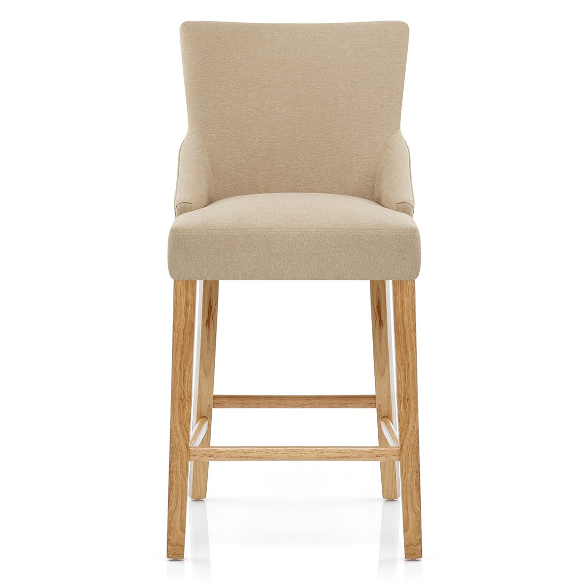 Sgabello Tessuto Legno - Magna Crema