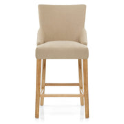 Sgabello Tessuto Legno - Magna Crema