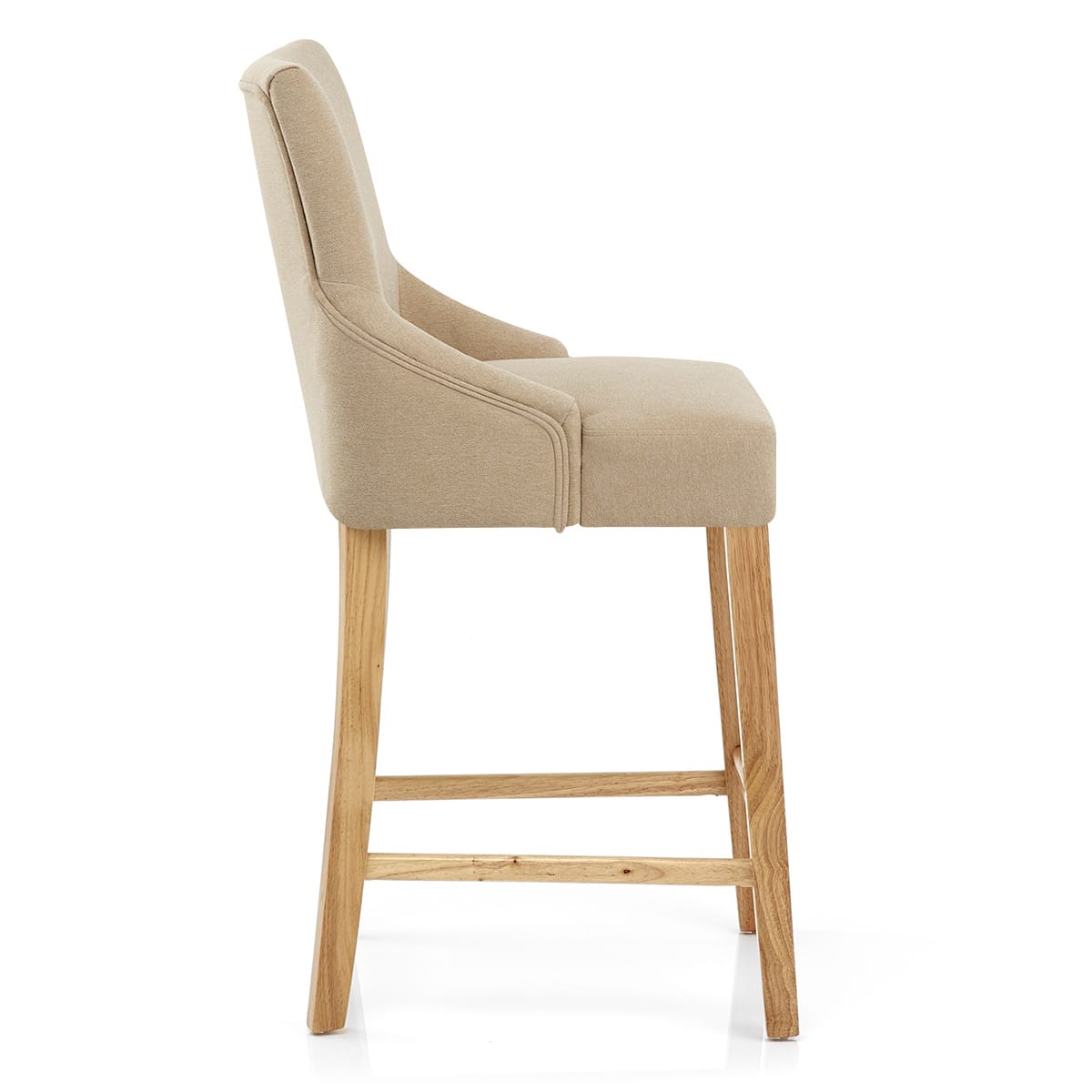 Sgabello Tessuto Legno - Magna Crema