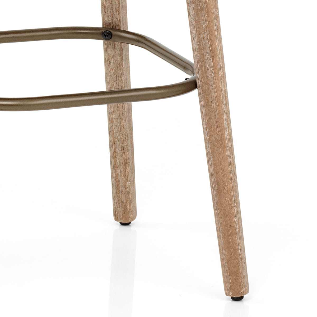 Sgabello Ecopelle Legno - Malmo Crema