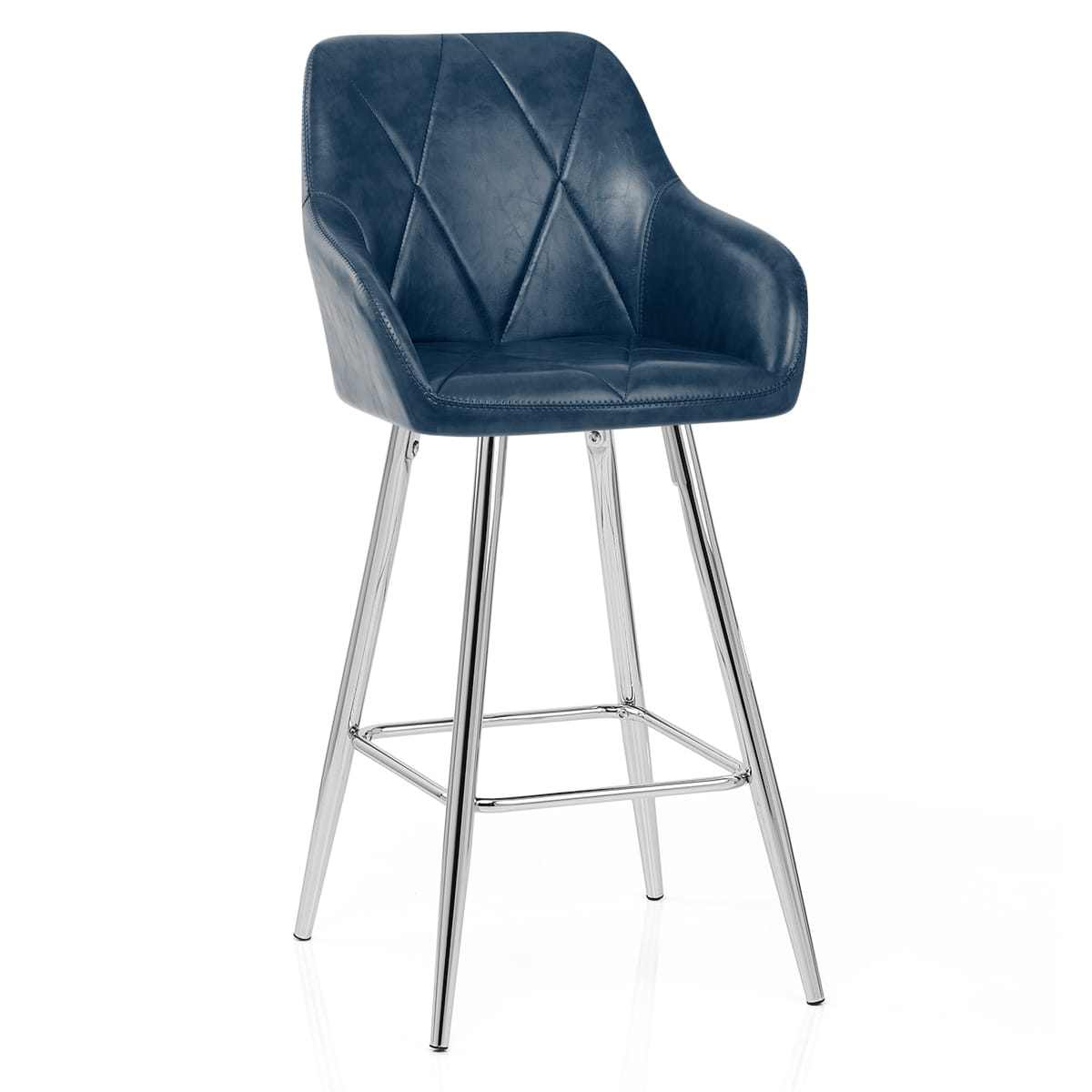 Sgabello Ecopelle Anticata - Mason Blu