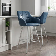 Sgabello Ecopelle Anticata - Mason Blu