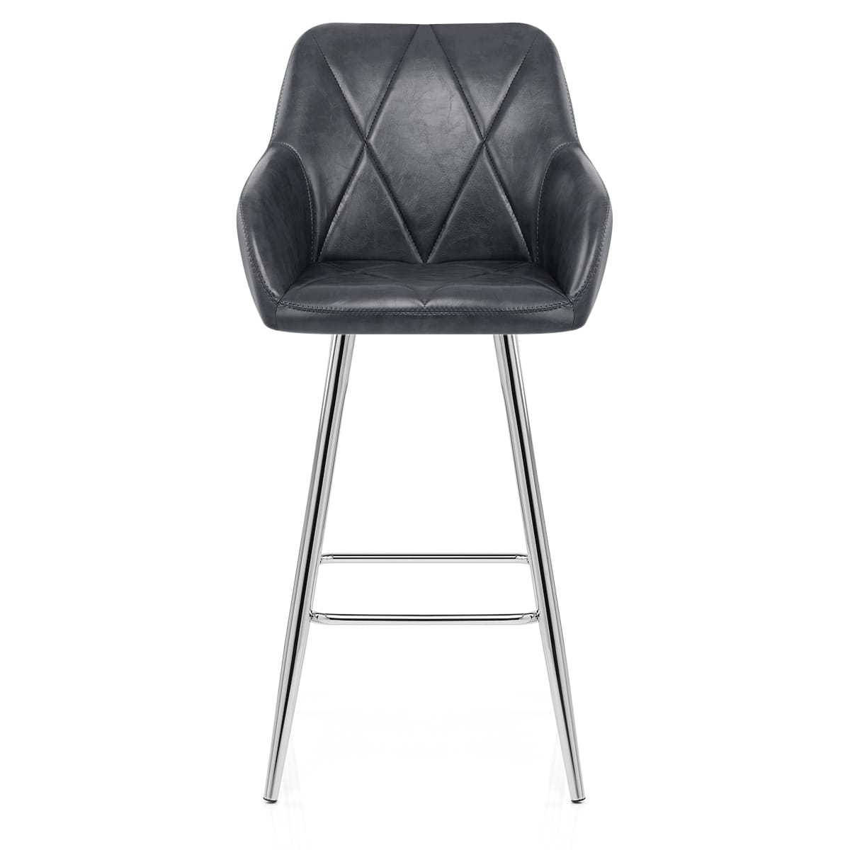 Sgabello Ecopelle Anticata - Mason Blu Scuro