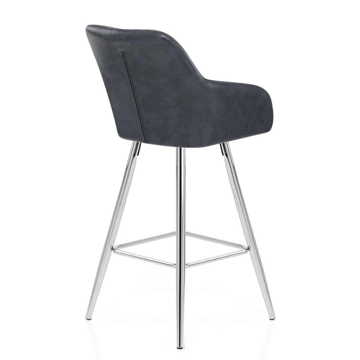 Sgabello Ecopelle Anticata - Mason Blu Scuro