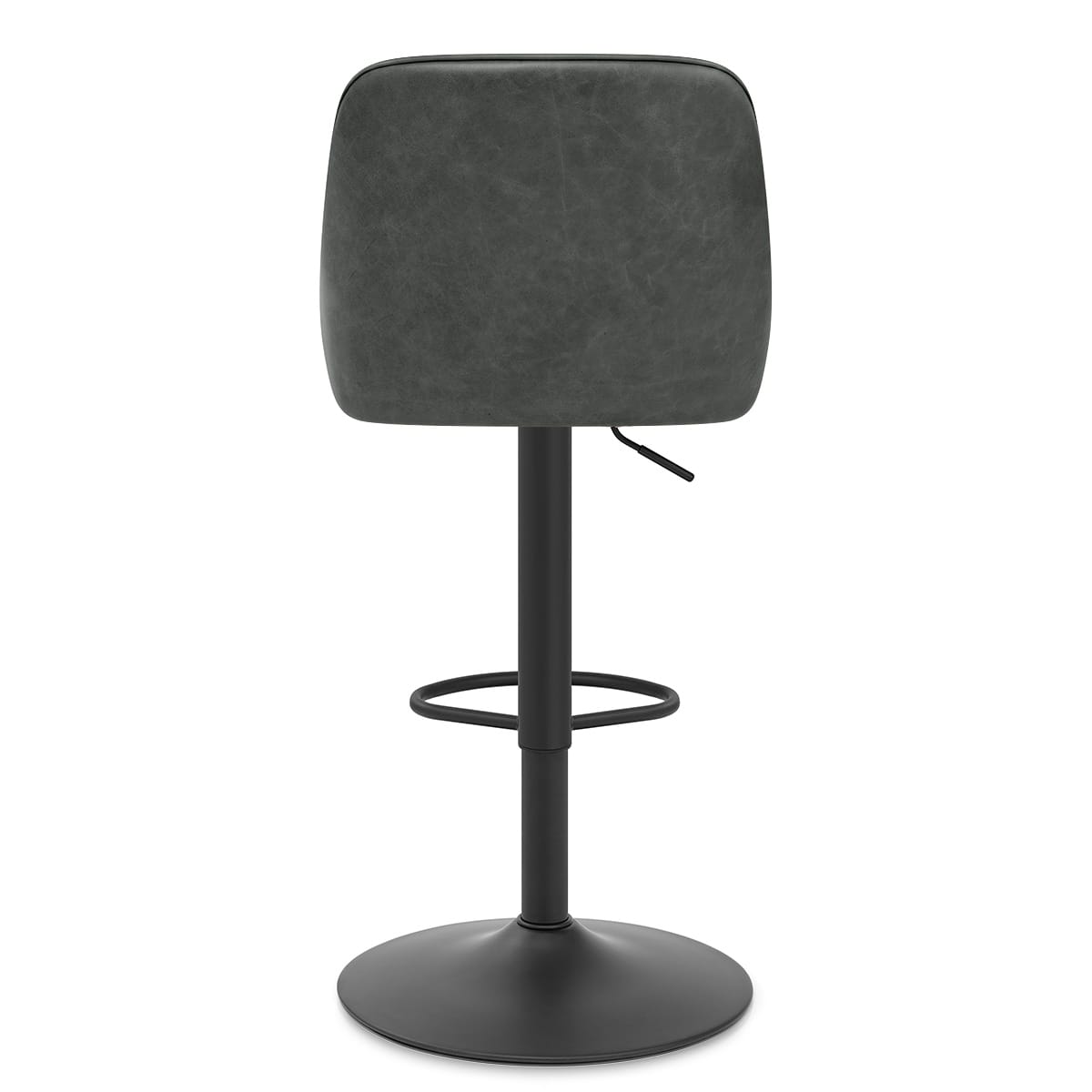 Sgabello Vera Pelle - Melbourne Grigio Scuro
