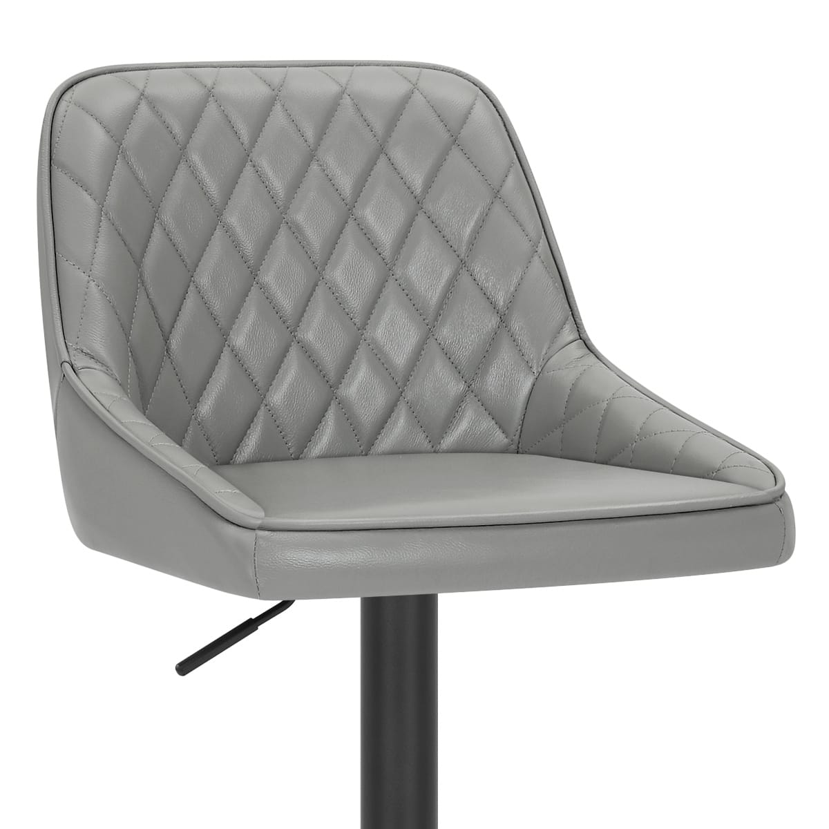 Sgabello Vera Pelle - Melbourne Grigio