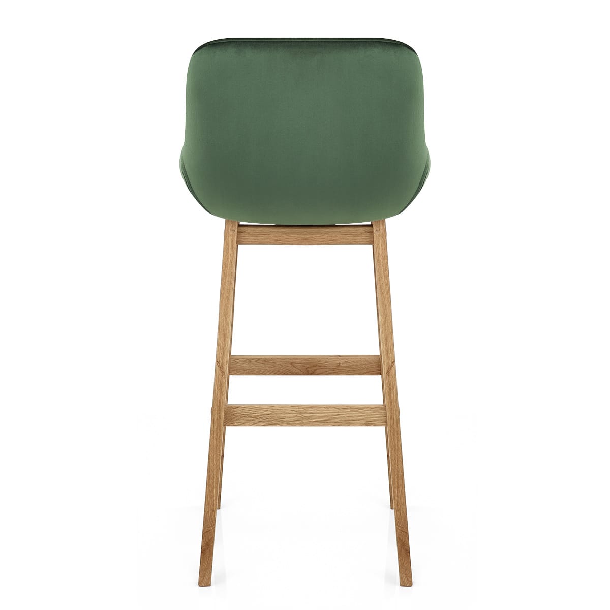 Sgabello Velluto Legno - Miami Verde