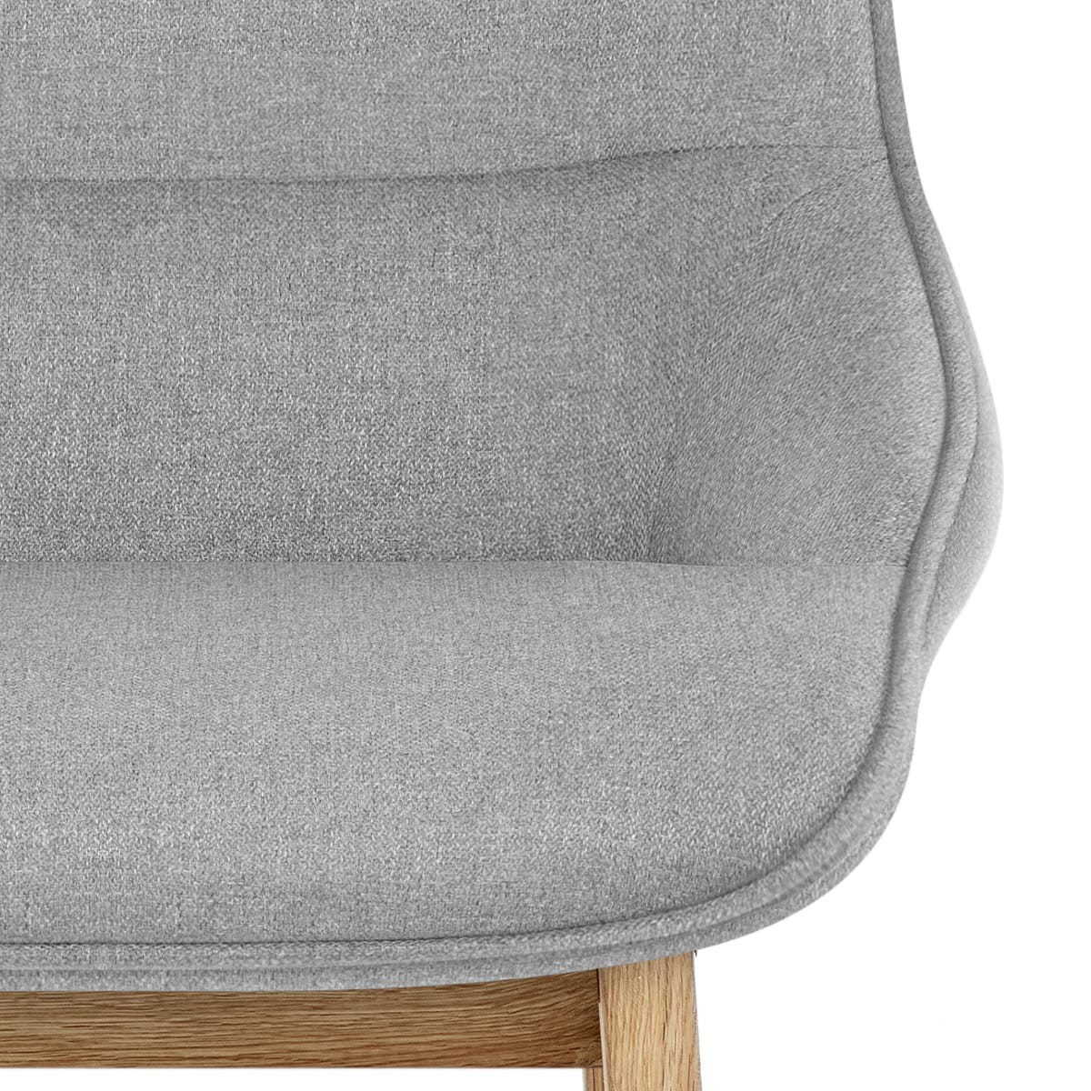 Sgabello Tessuto Legno - Miami Grigio