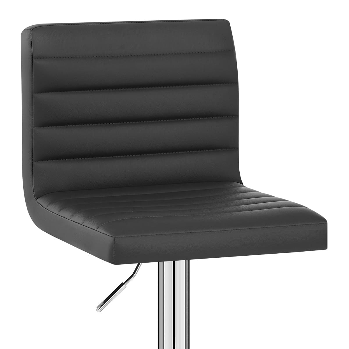 Sgabello Ecopelle Cromato - Mint Nero