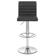 Sgabello Tessuto Cromato - Mint Antracite