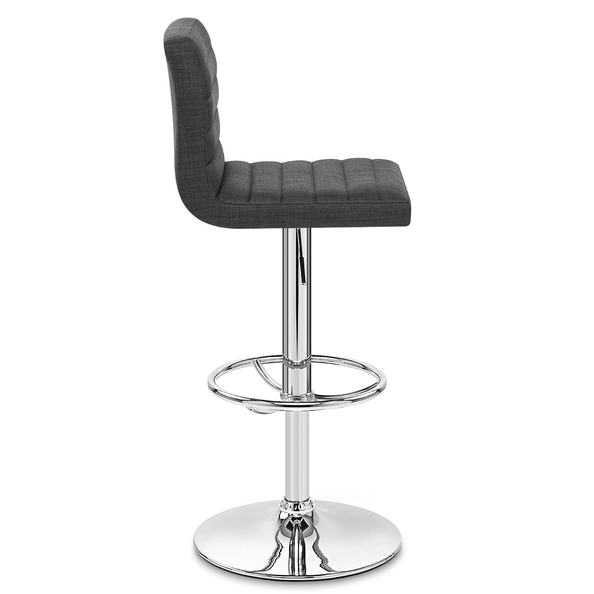 Sgabello Tessuto Cromato - Mint Antracite
