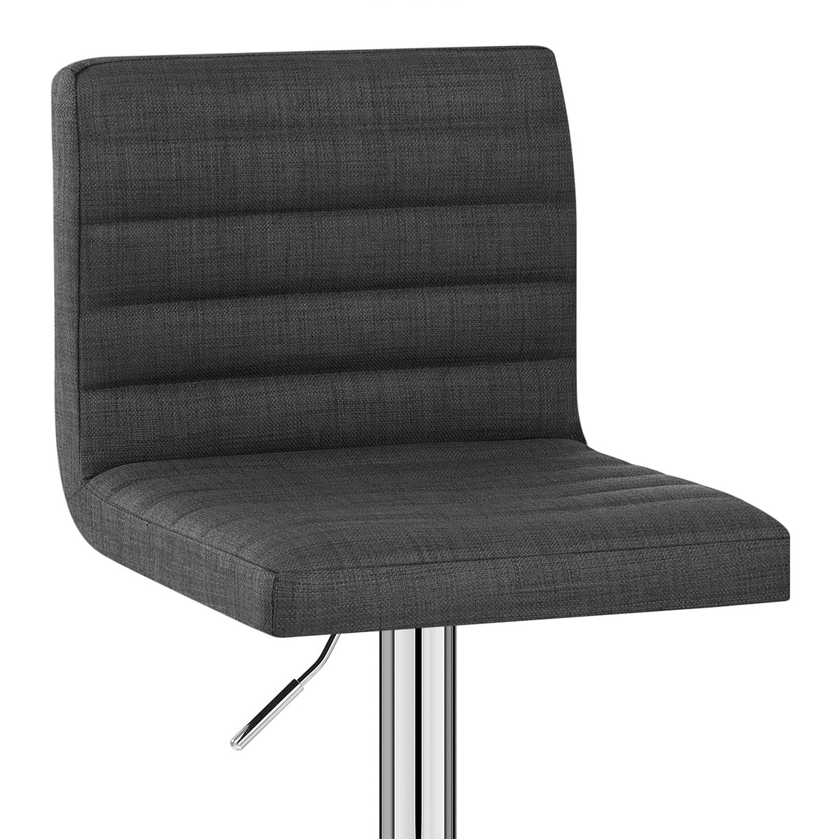 Sgabello Tessuto Cromato - Mint Antracite