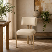 Sedia da pranzo Ecopelle Metallo - Mira Beige