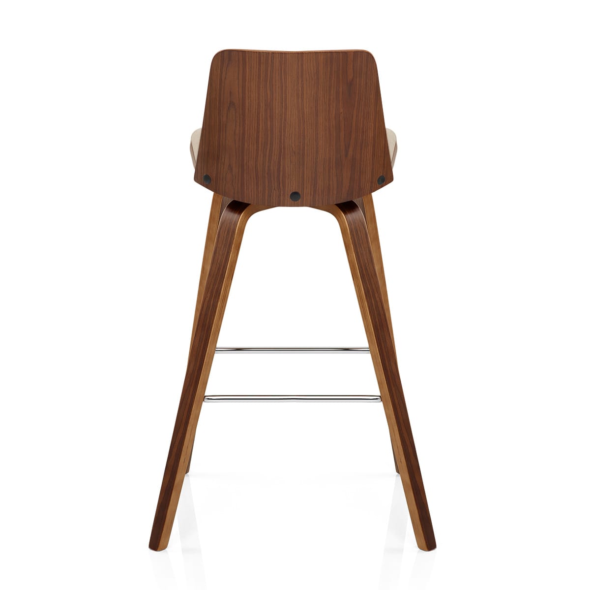 Sgabello Legno Tessuto - Mirage Crema