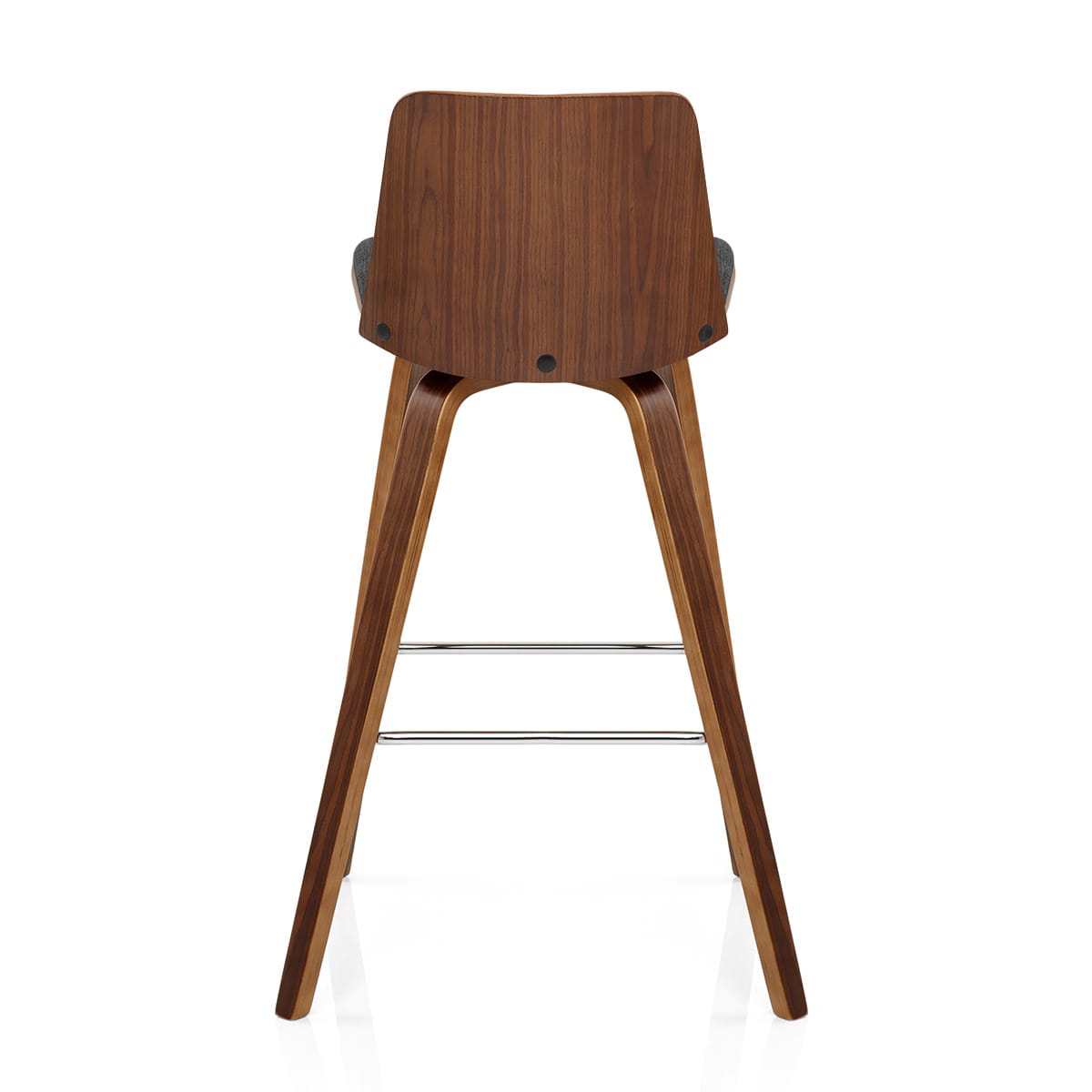 Sgabello Legno Tessuto - Mirage Grigio
