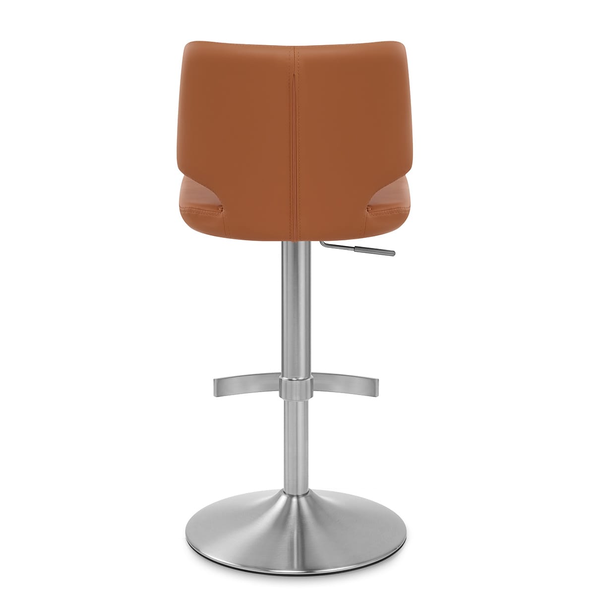 Sgabello Ecopelle Satinato - Mode Marrone