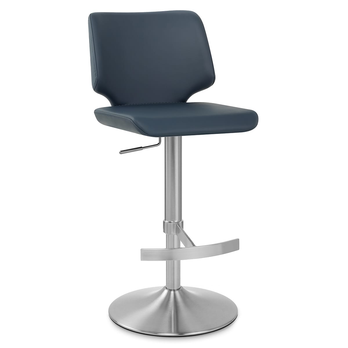 Sgabello Ecopelle Satinato - Mode Blu