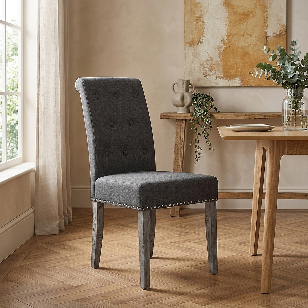 Sedia Tessuto - Moreton Grigio
