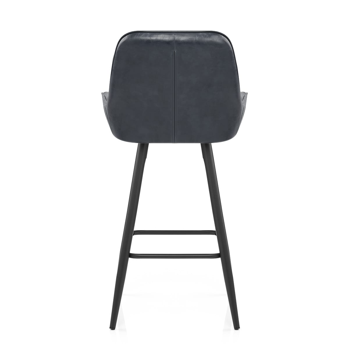 Sgabello Ecopelle Satinato - Mustang Blu Scuro