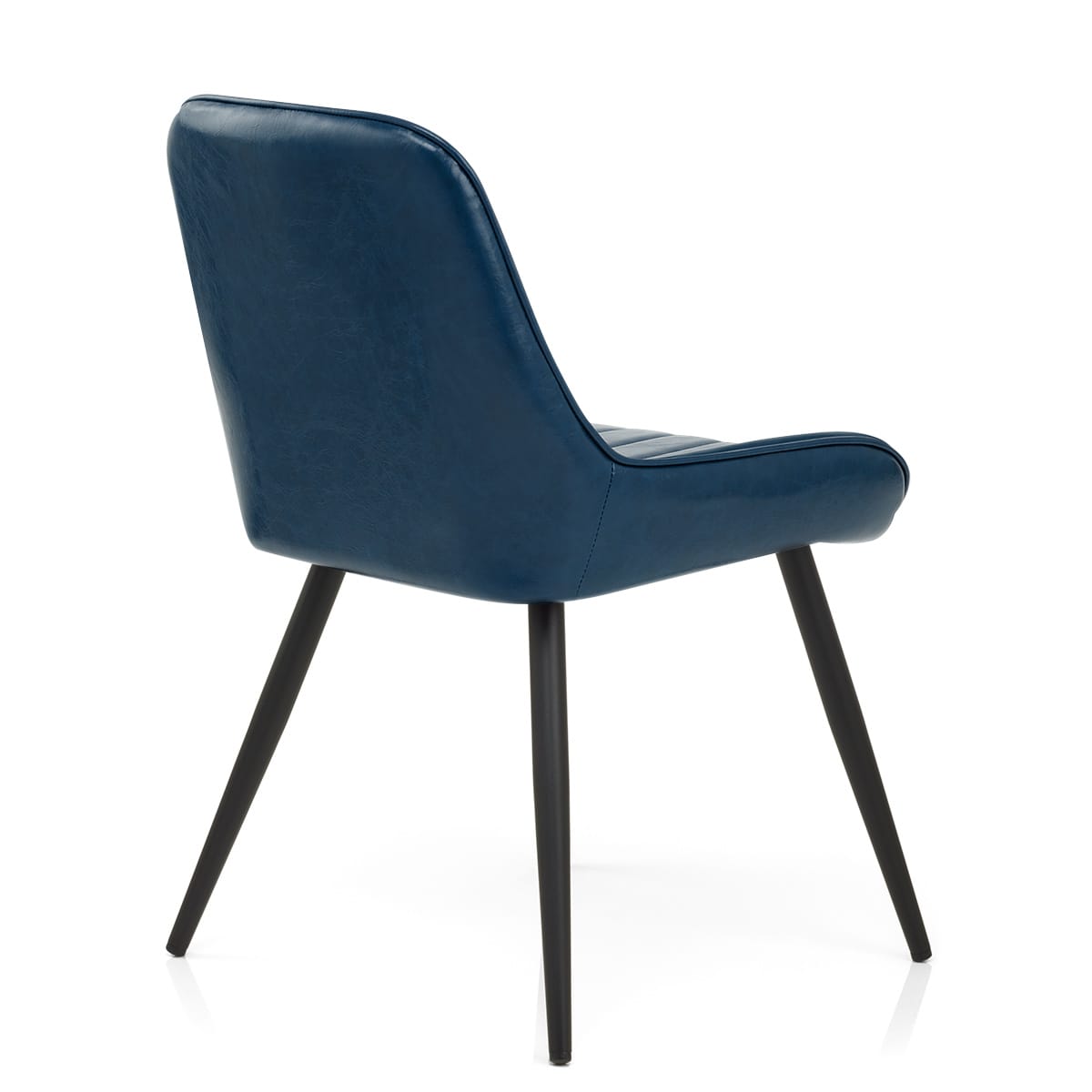 Sedia Ecopelle Satinata - Mustang Blu