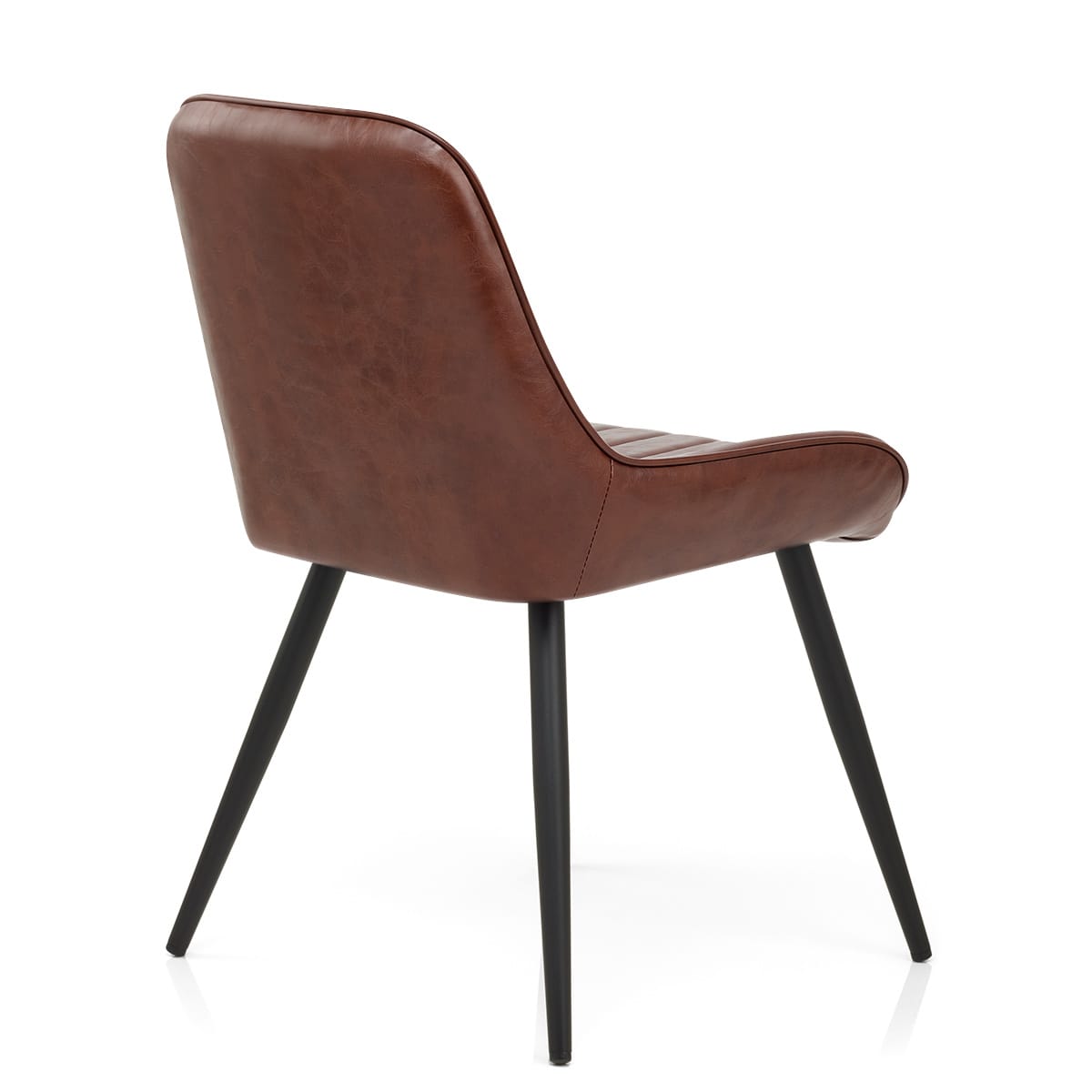 Sedia Ecopelle Satinata - Mustang Marrone