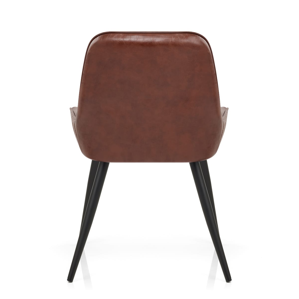 Sedia Ecopelle Satinata - Mustang Marrone