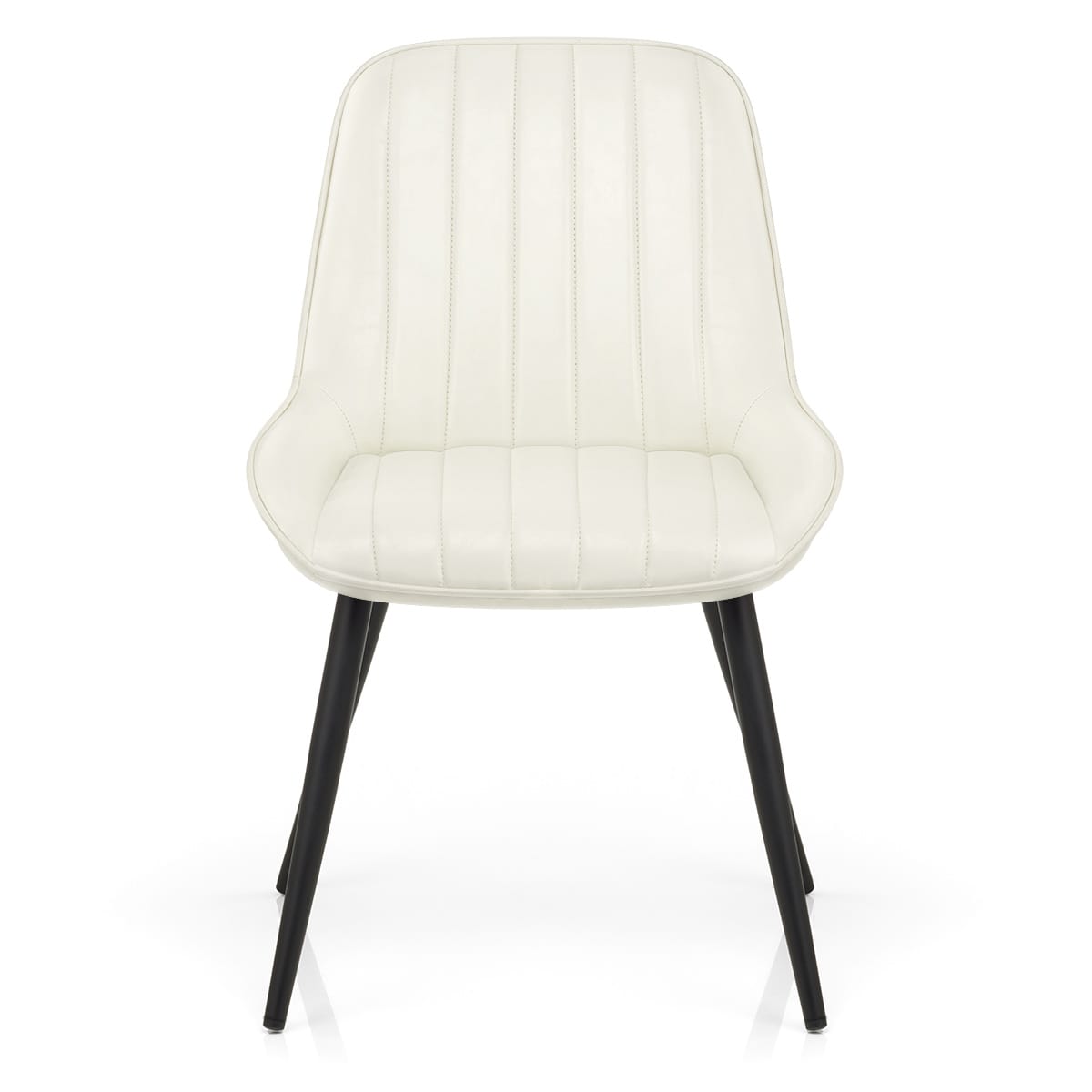 Sedia Ecopelle Satinata - Mustang Crema