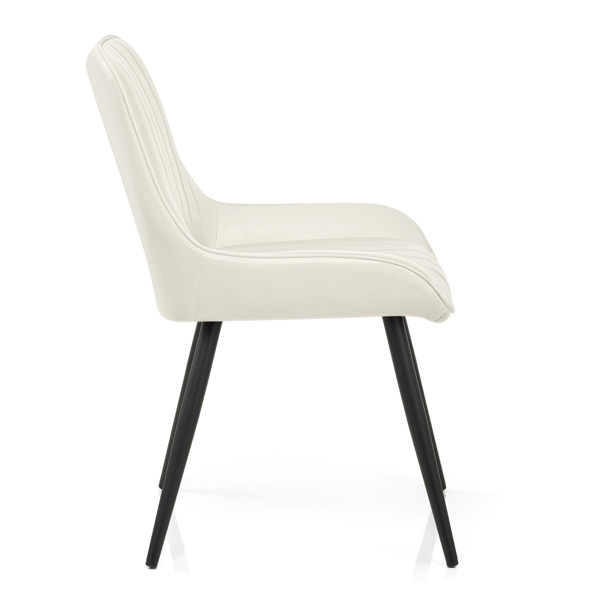 Sedia Ecopelle Satinata - Mustang Crema