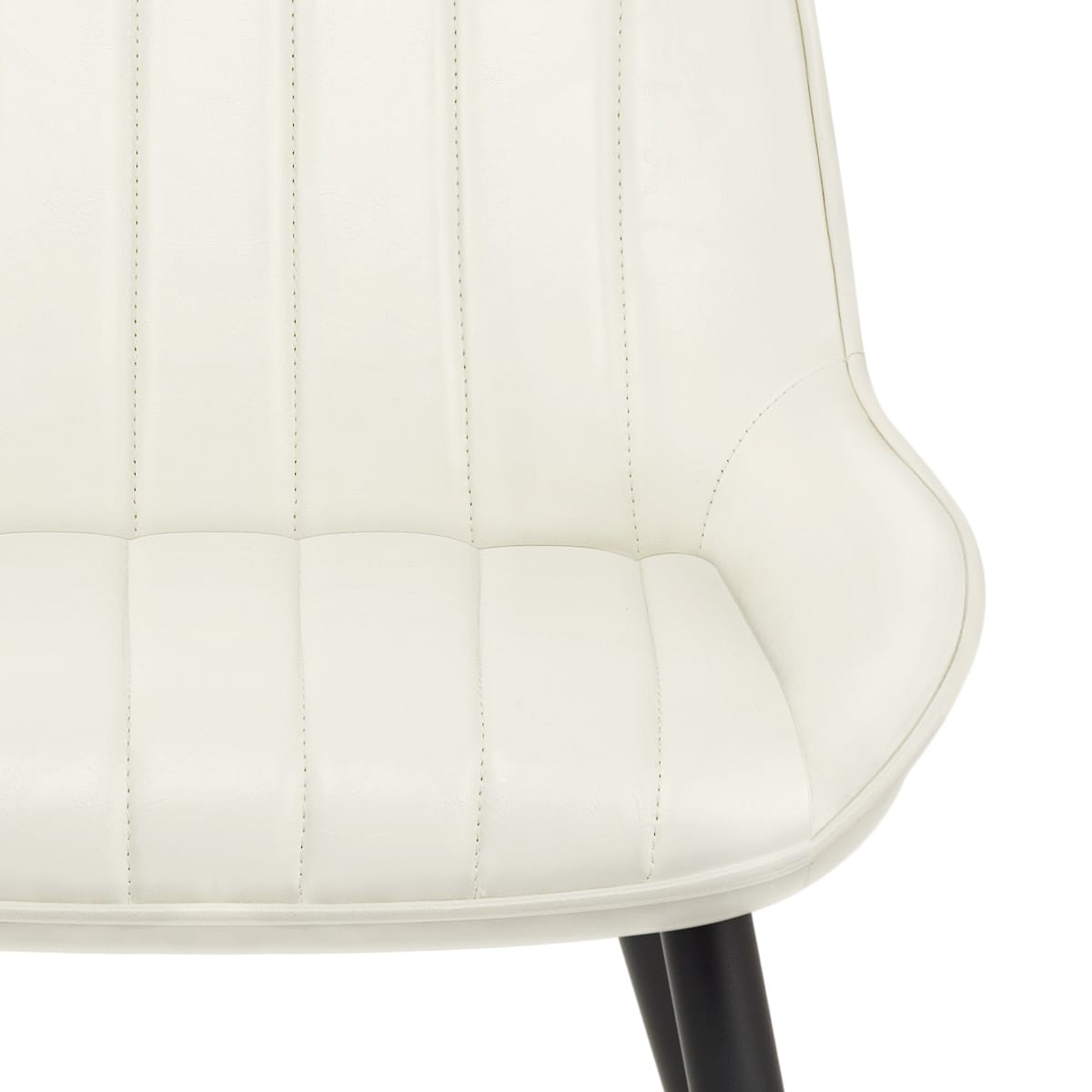 Sedia Ecopelle Satinata - Mustang Crema
