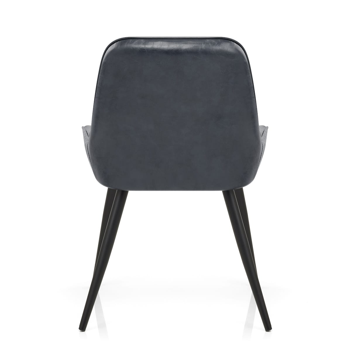 Sedia Ecopelle Satinata - Mustang Blu Scuro