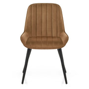Sedia Velluto Satinata - Mustang Marrone