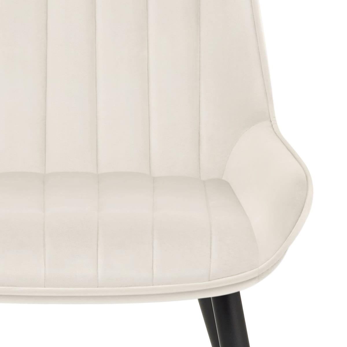 Sedia Velluto Satinata - Mustang Crema