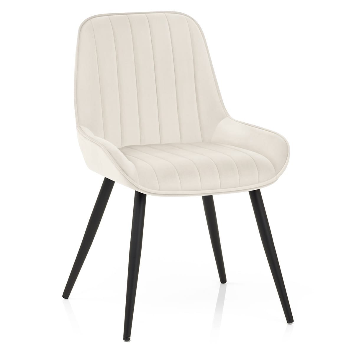 Sedia Velluto Satinata - Mustang Crema
