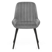 Sedia Velluto Satinata - Mustang Grigio scuro