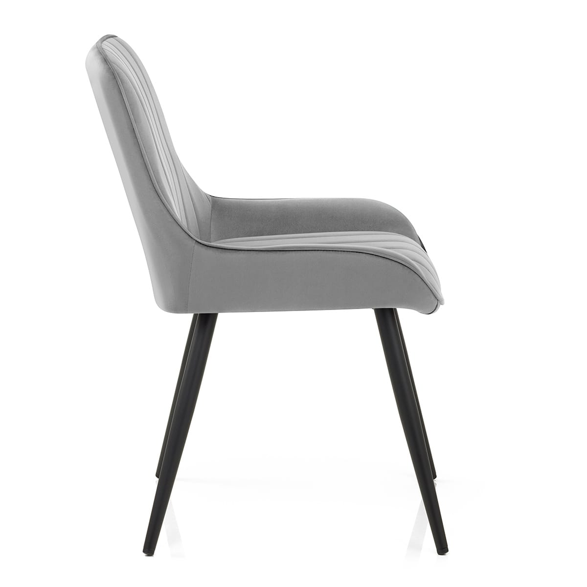 Sedia Velluto Satinata - Mustang Grigio scuro